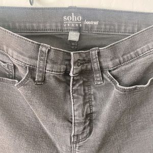 Soho boot cut black jeans